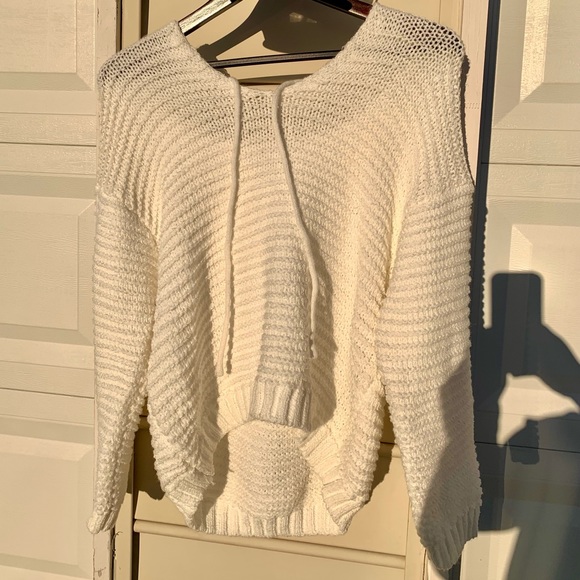 NWT! Loose Fit Hoodie (Cream) - Picture 2 of 6